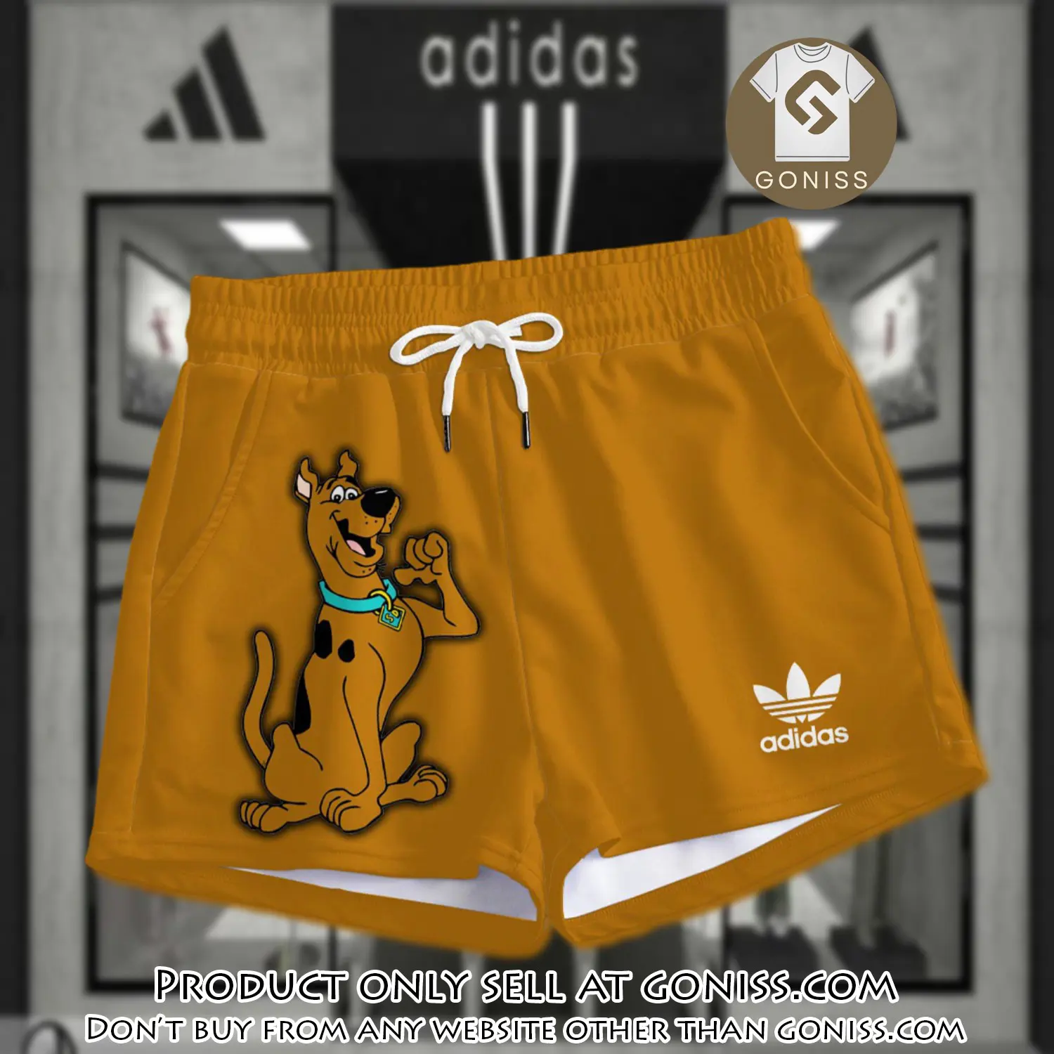 Premium scoobydoo in adidas women shorts lady beach shorts wms1075 gn1229749